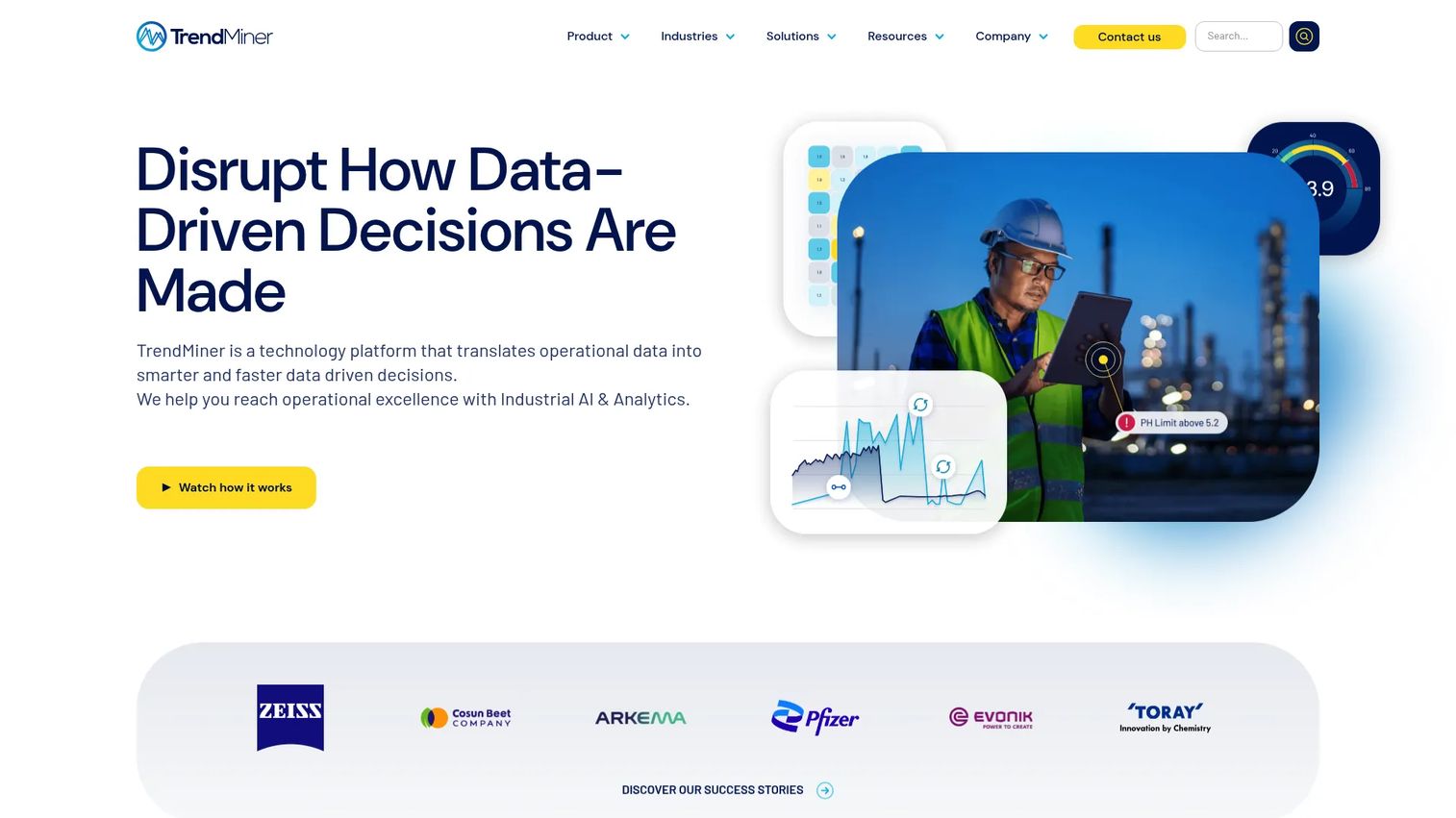 TrendMiner industrial analytics platform for process manufacturing