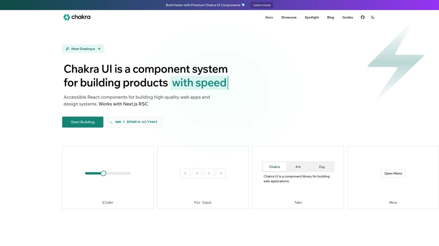 Chakra UI accessible React components with theme customization