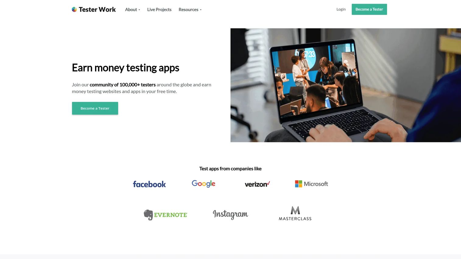 Tester Work crowdtesting marketplace for software test cycles