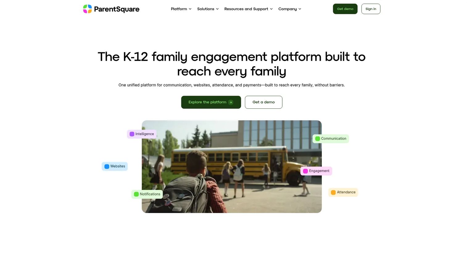 ParentSquare classroom communication platform dashboard