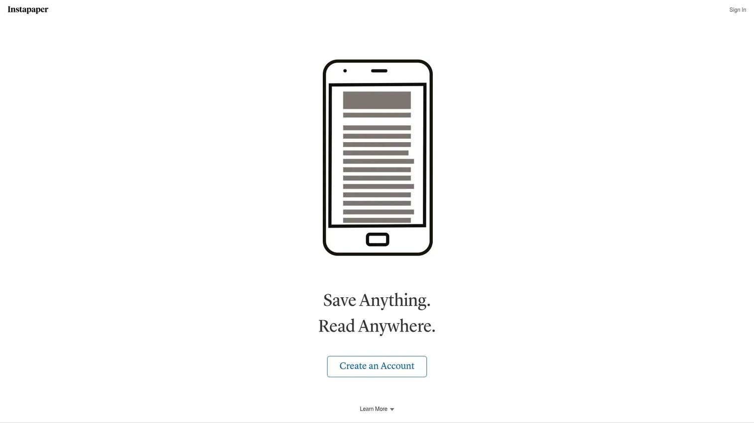 Instapaper article reader with highlights and bookmark folders