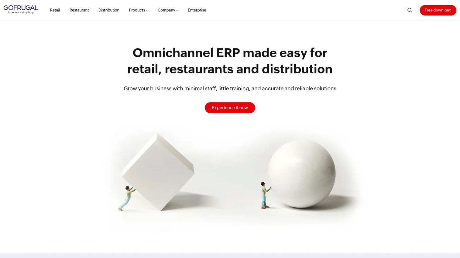 Gofrugal homepage screenshot