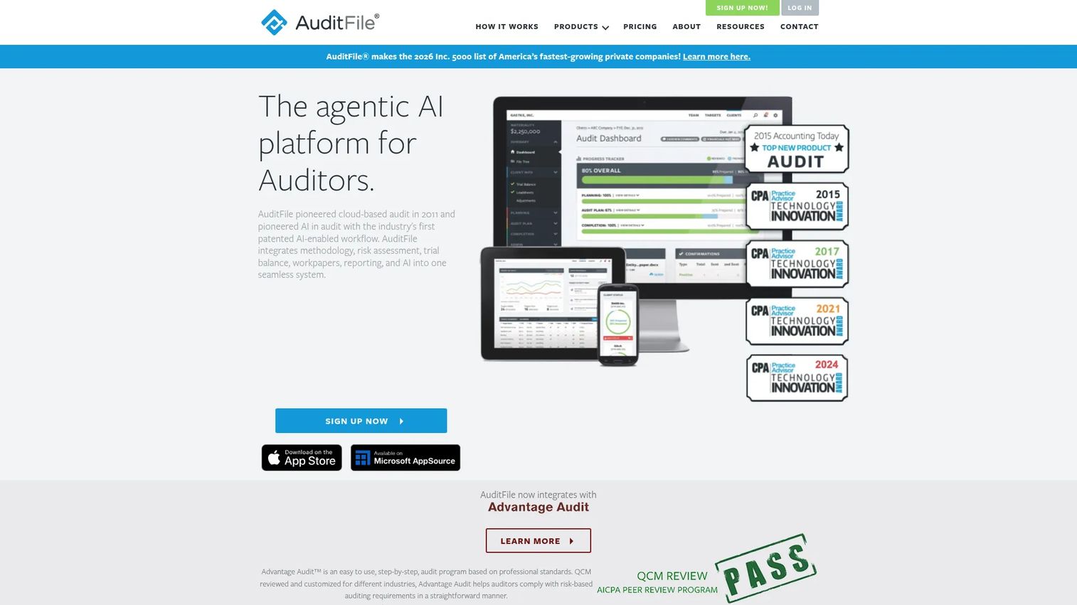 AuditFile cloud audit software dashboard