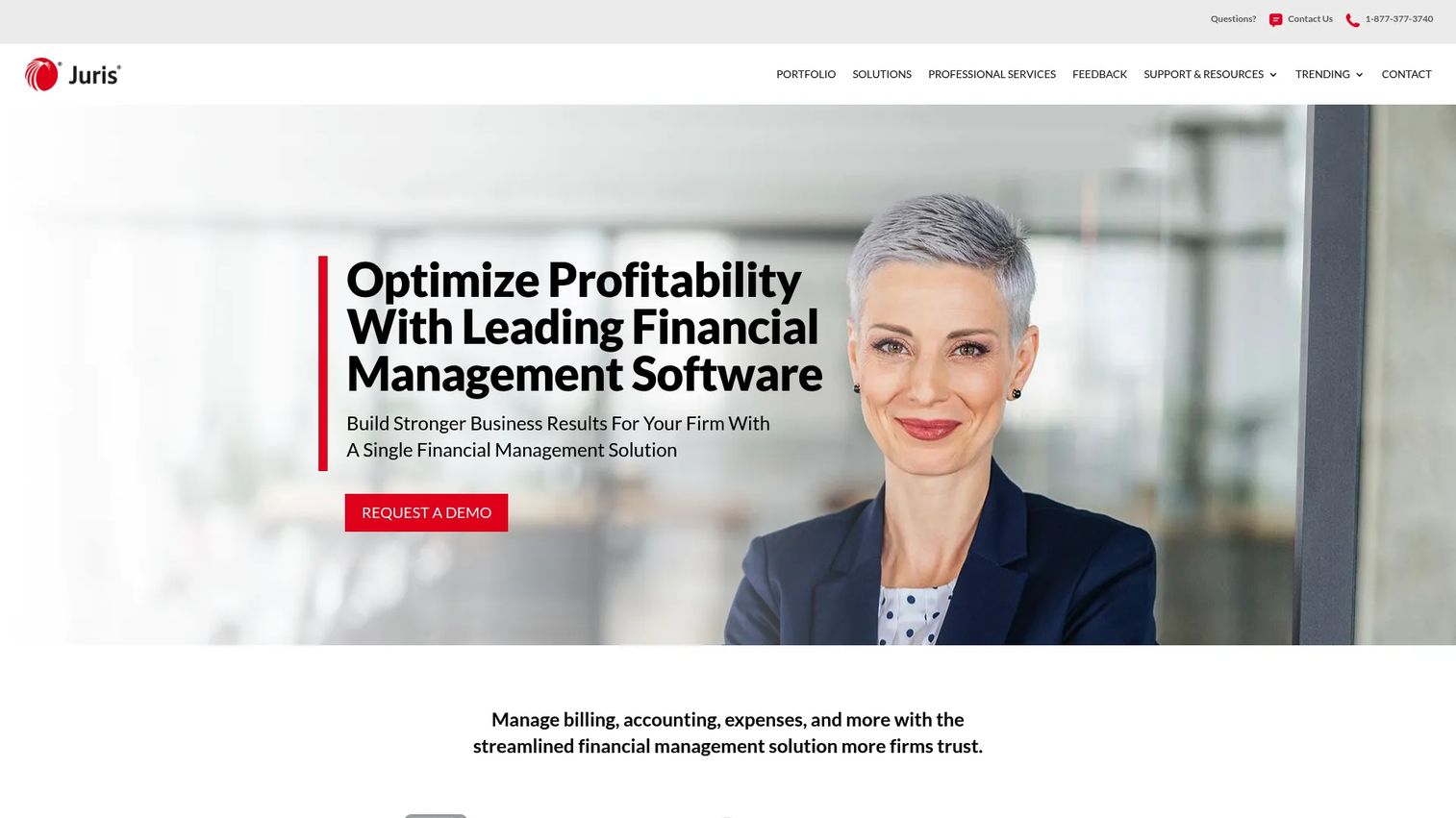 Juris legal accounting and billing interface