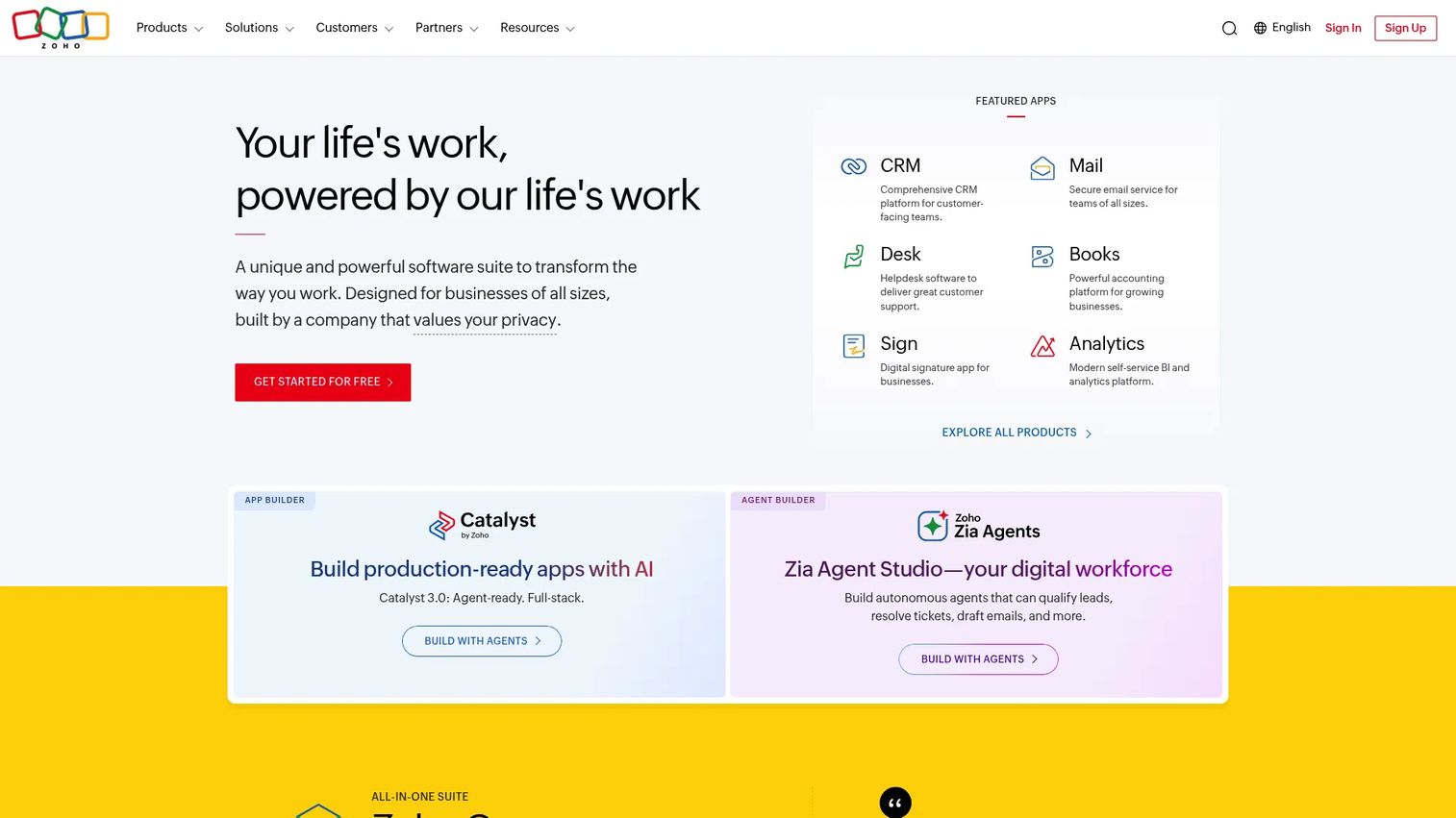 Zoho ecommerce data integration software for CRM and operations