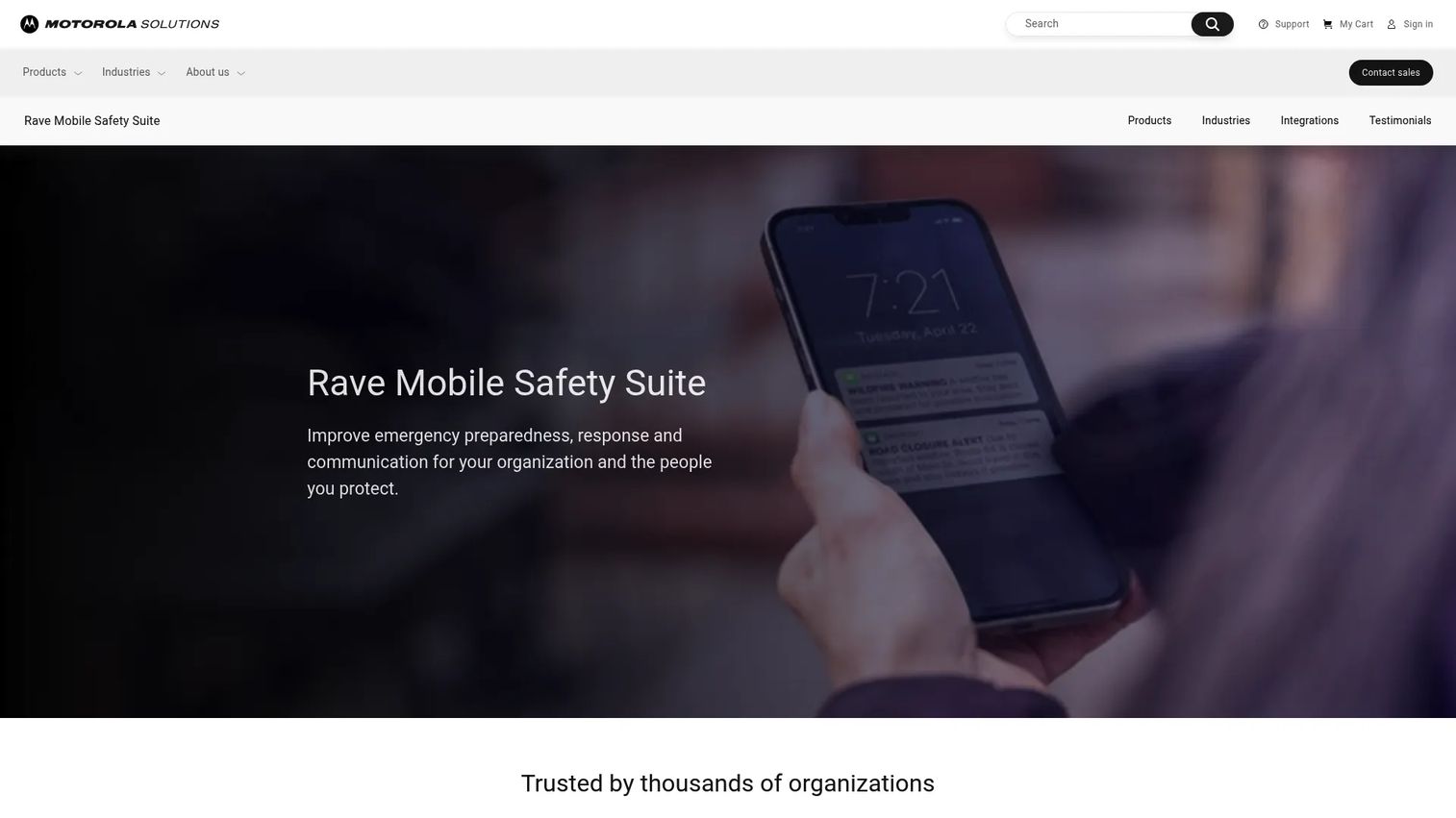 Rave Mobile Safety emergency notification platform