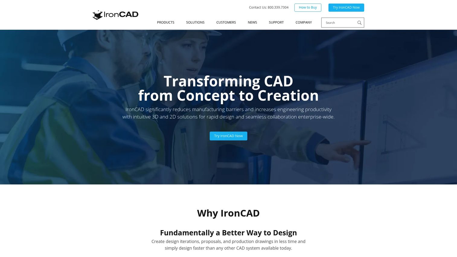 IronCAD MCAD software interface for flexible mechanical design