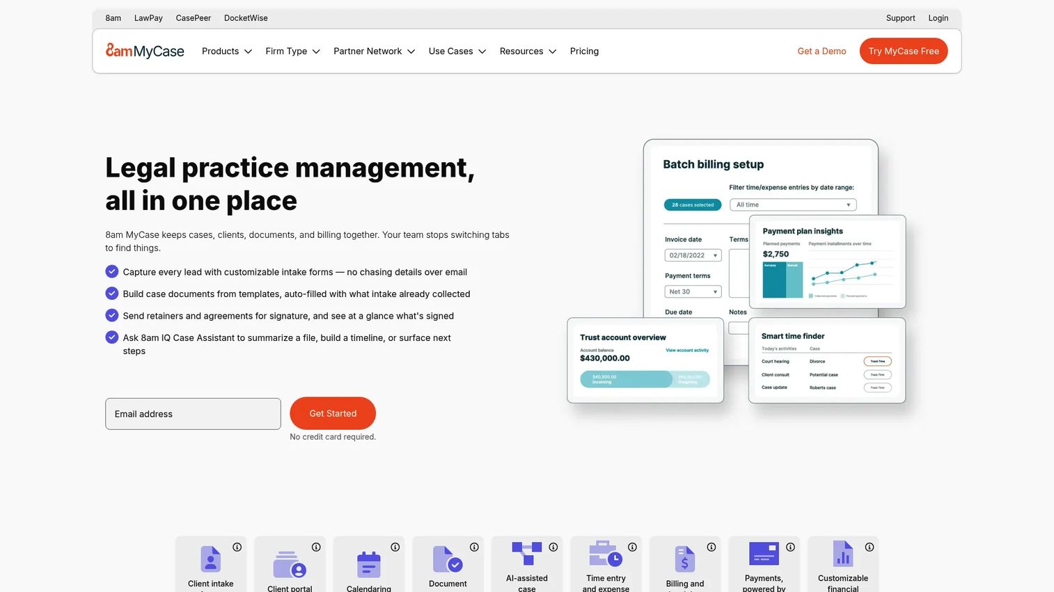 MyCase legal document management software for law firms