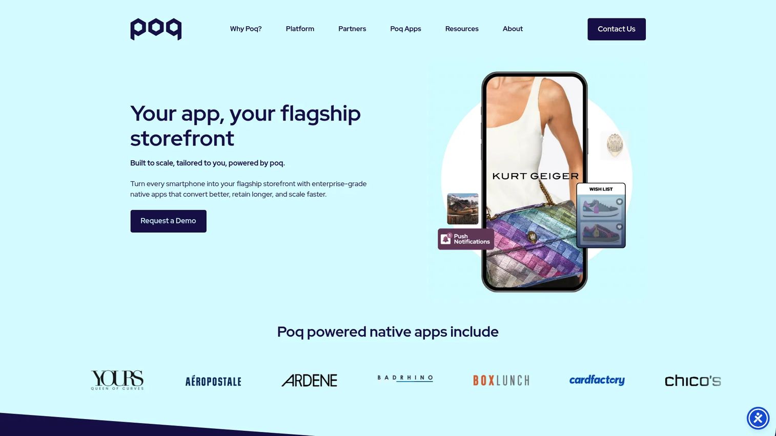 Poq enterprise retail mobile app platform