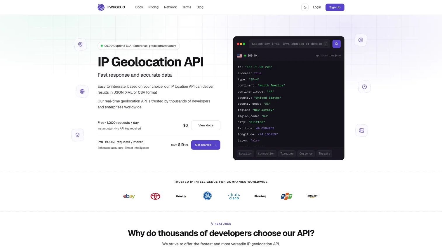 ipwhois.io IP lookup API documentation or logo
