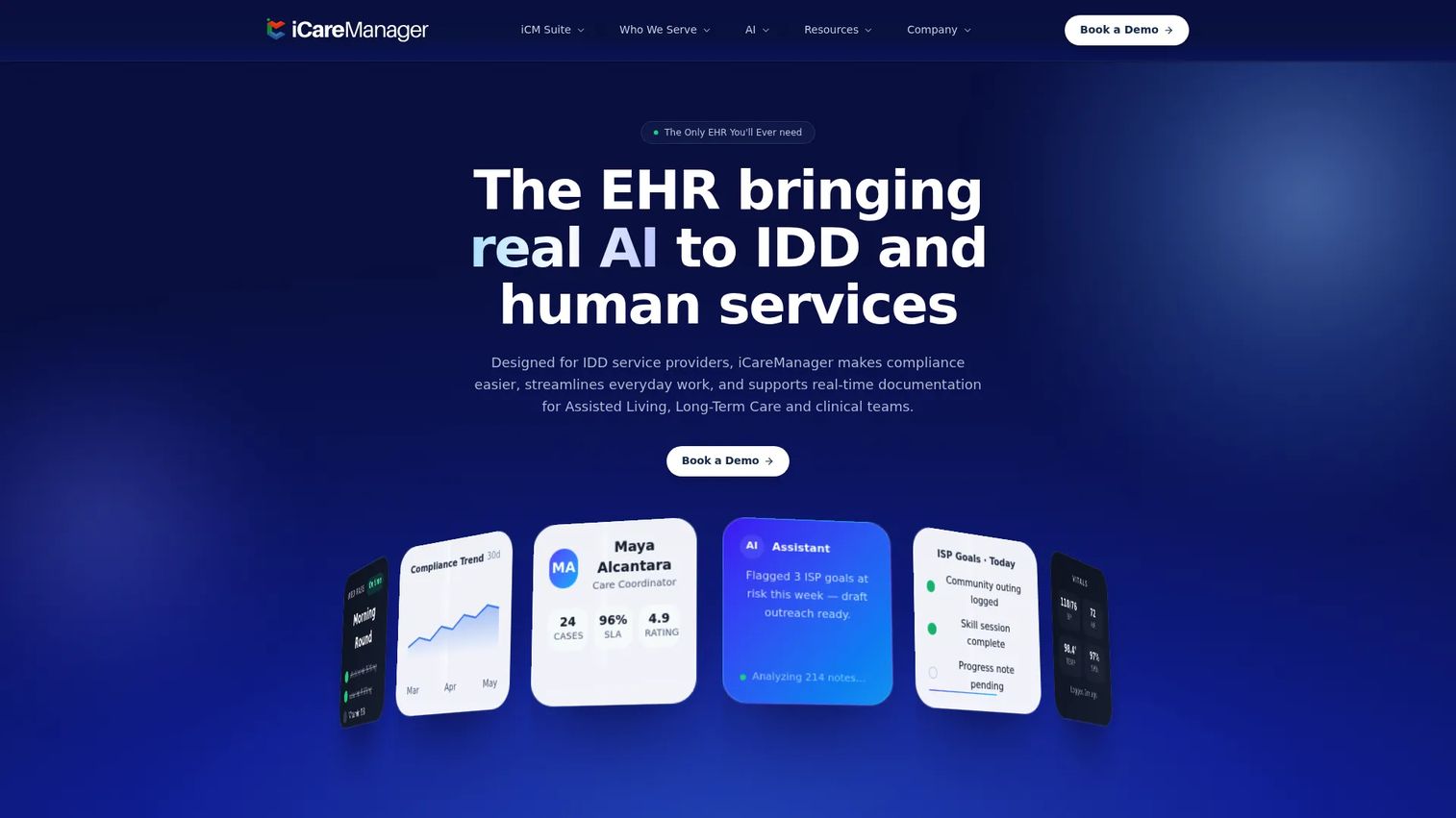 iCareManager eMAR for IDD, assisted living, and human services