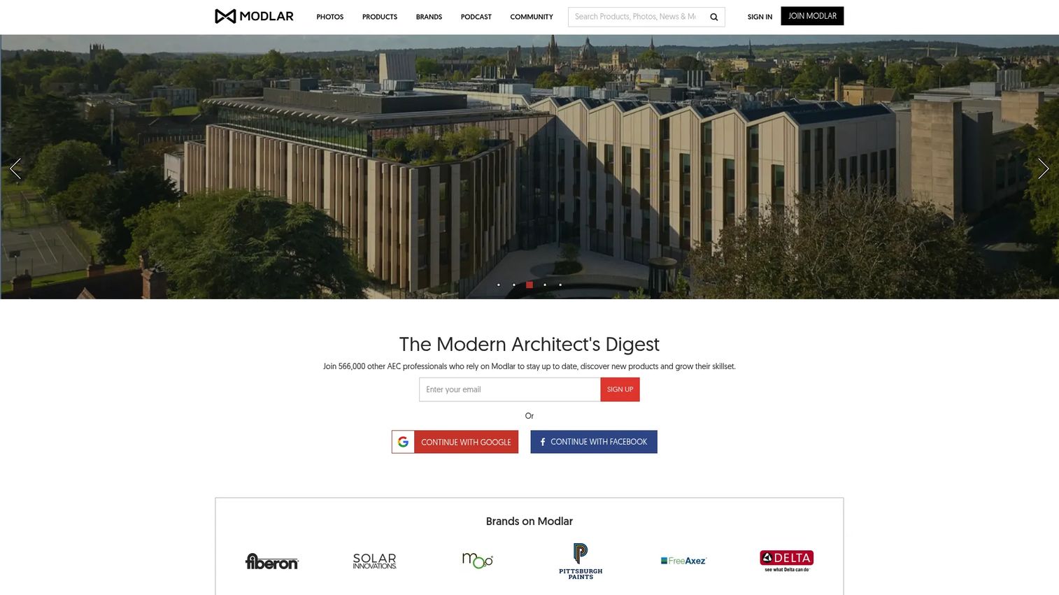 Modlar product directory with downloadable BIM and CAD resources.