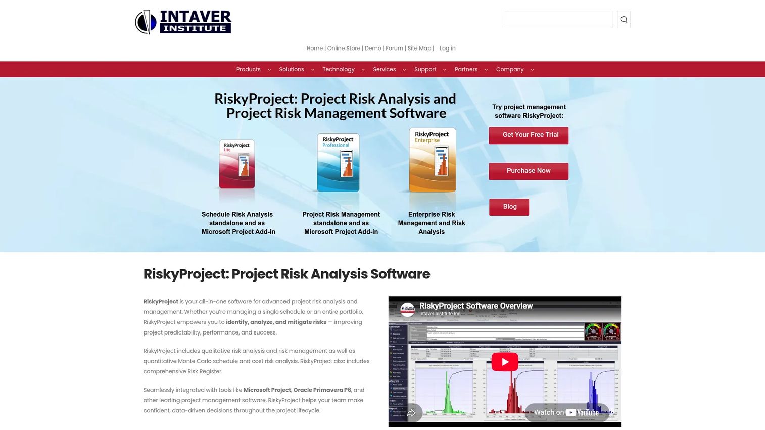 Intaver Institute homepage screenshot