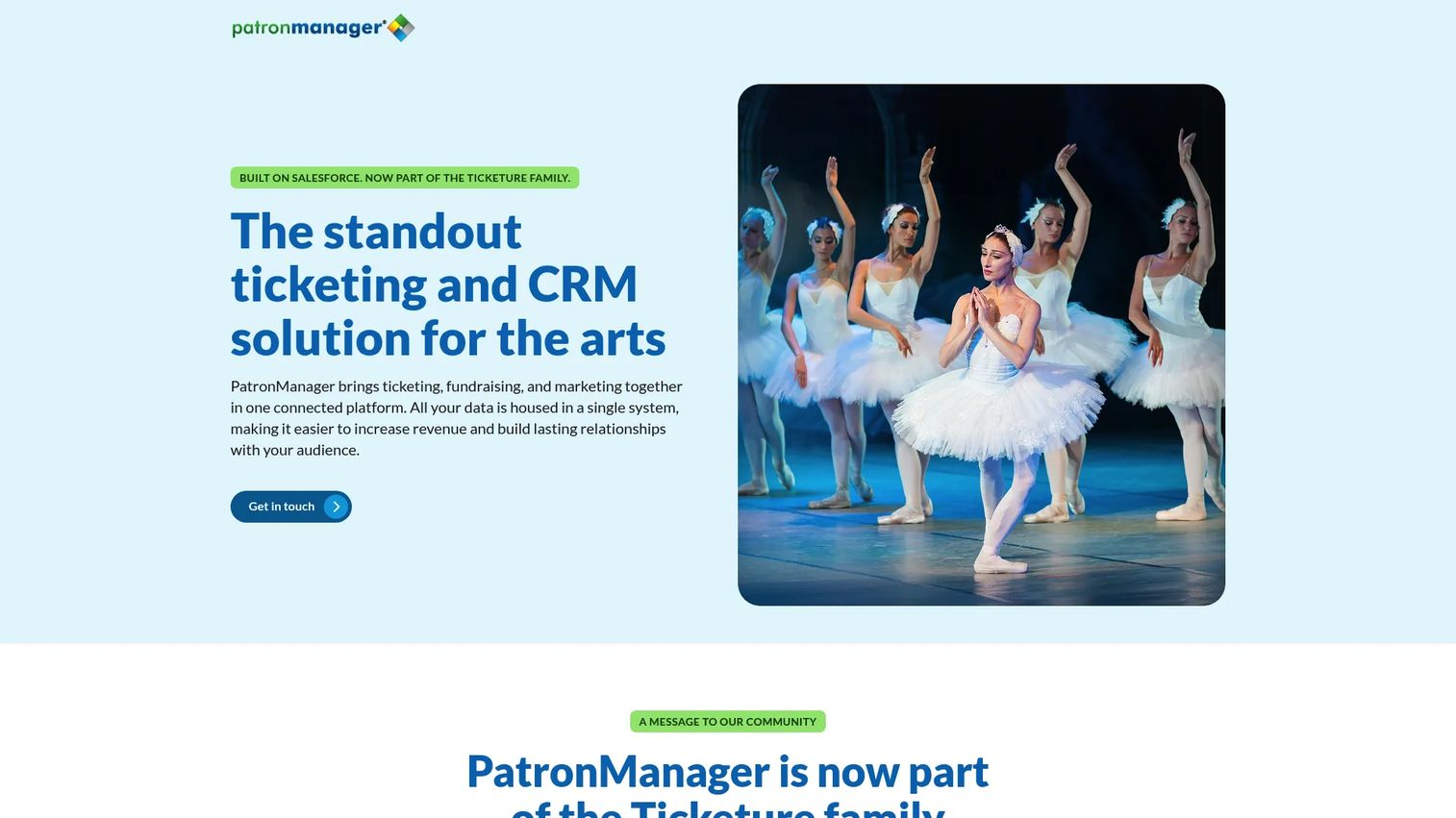 PatronManager CRM for theater organizations