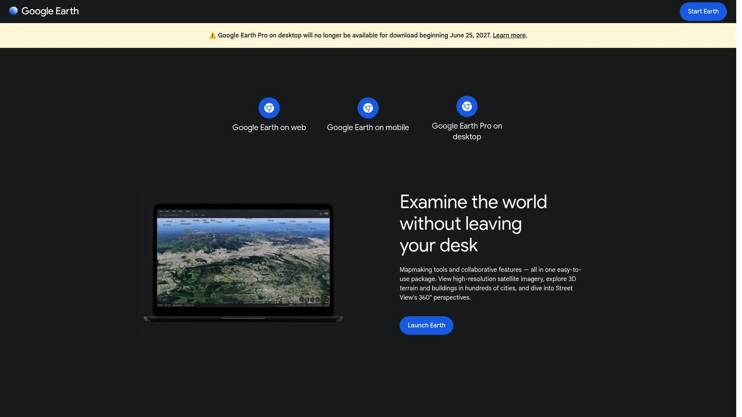Google Earth Pro 3D globe for geographic exploration