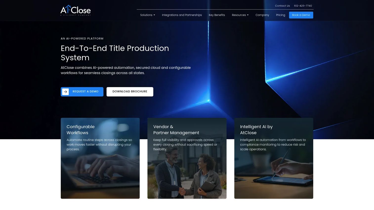 AtClose title and closing workflow software interface