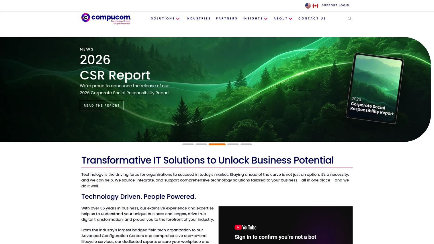 CompuCom managed workplace services for device lifecycle and employee IT support