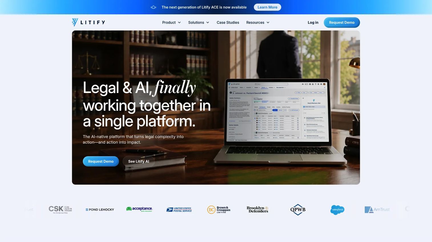 Litify enterprise legal CRM and operations platform