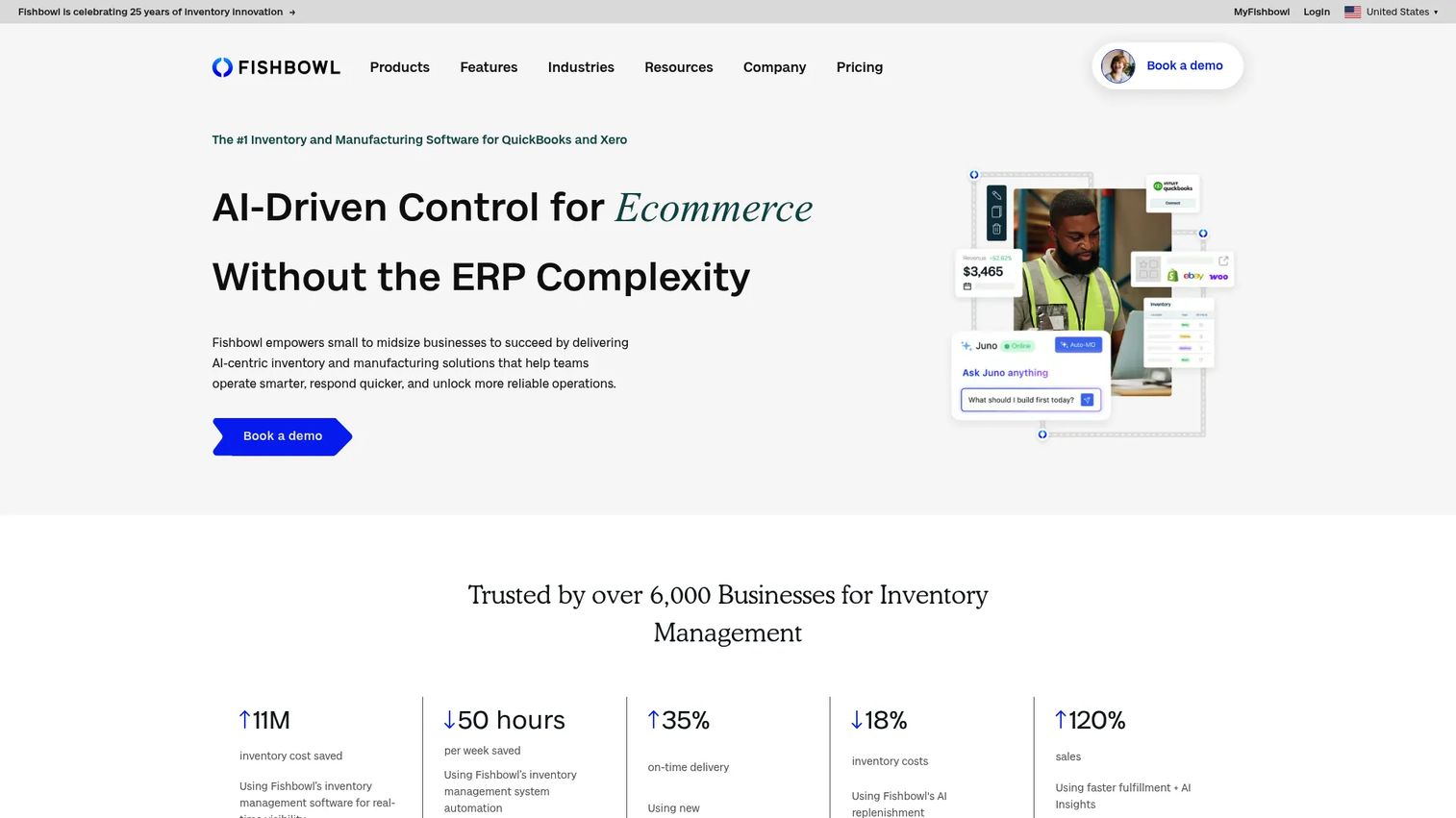 Fishbowl homepage screenshot