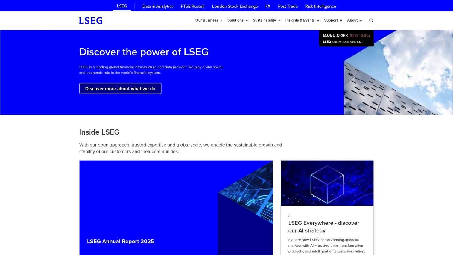 LSEG Data and Analytics financial crime risk dashboard