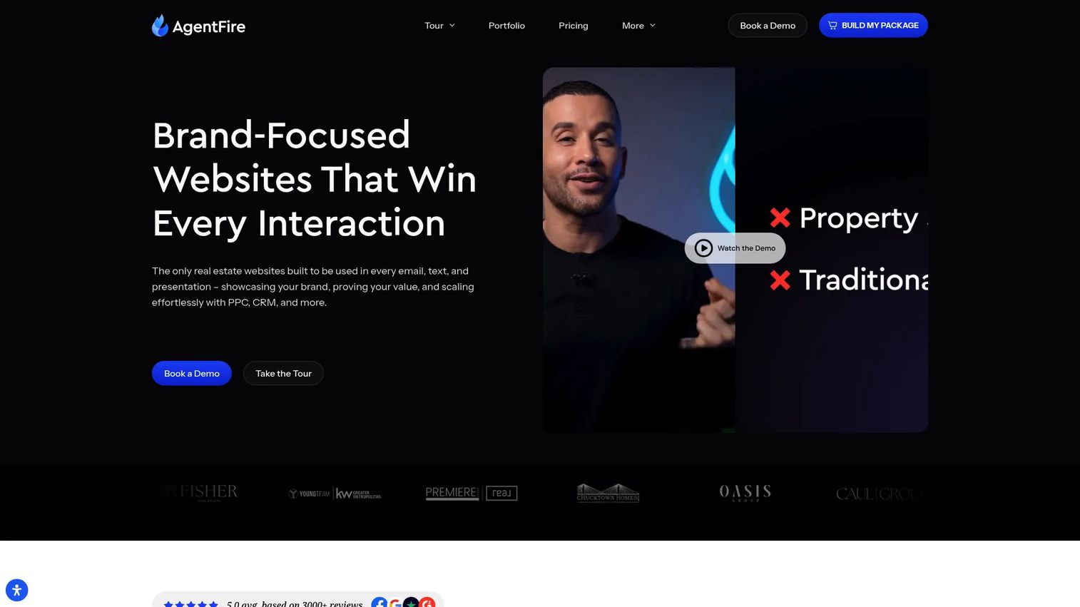 AgentFire real estate website example