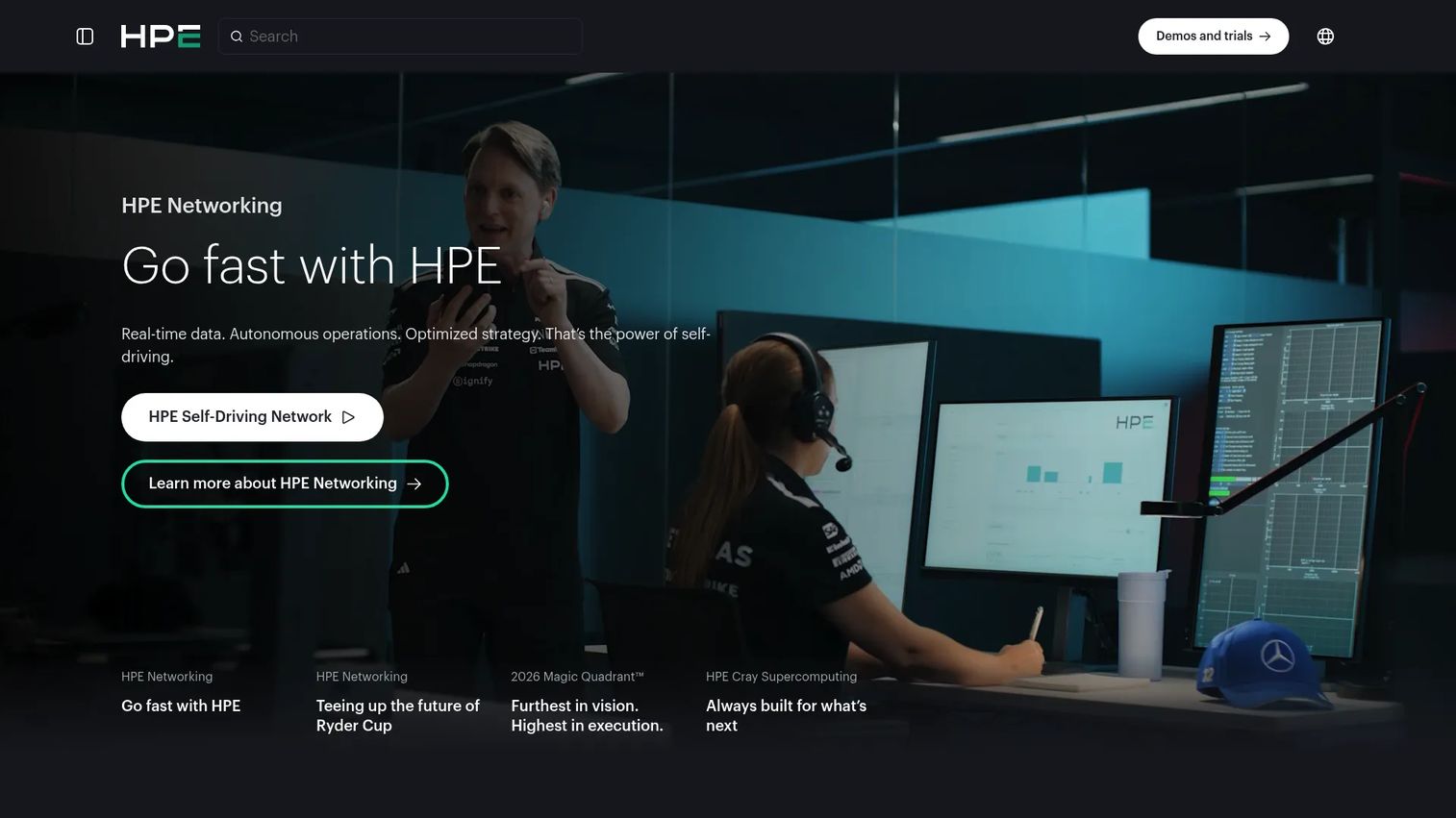 HPE GreenLake for Networking consumption platform for enterprise infrastructure.