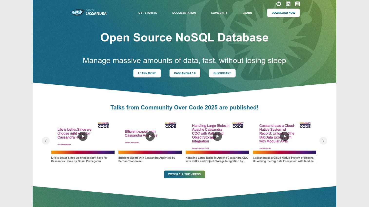 Apache Cassandra distributed database architecture