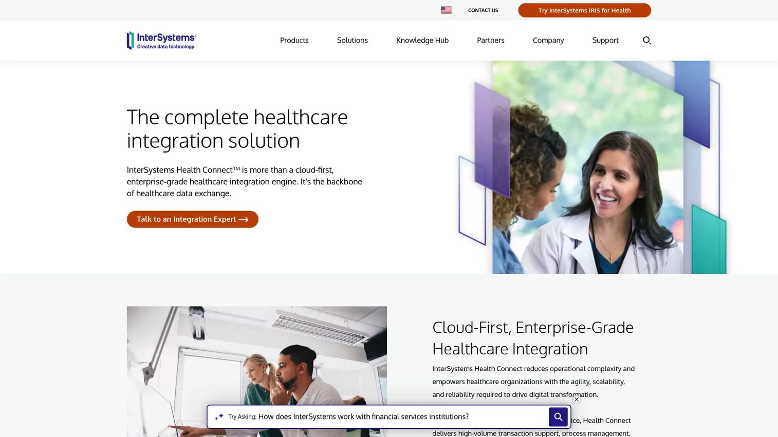 InterSystems Health Connect managed healthcare integration service architecture