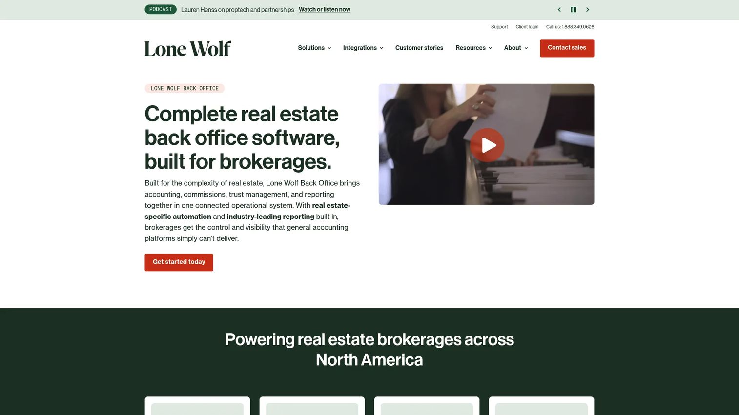 Lone Wolf Back Office software for brokerage operations