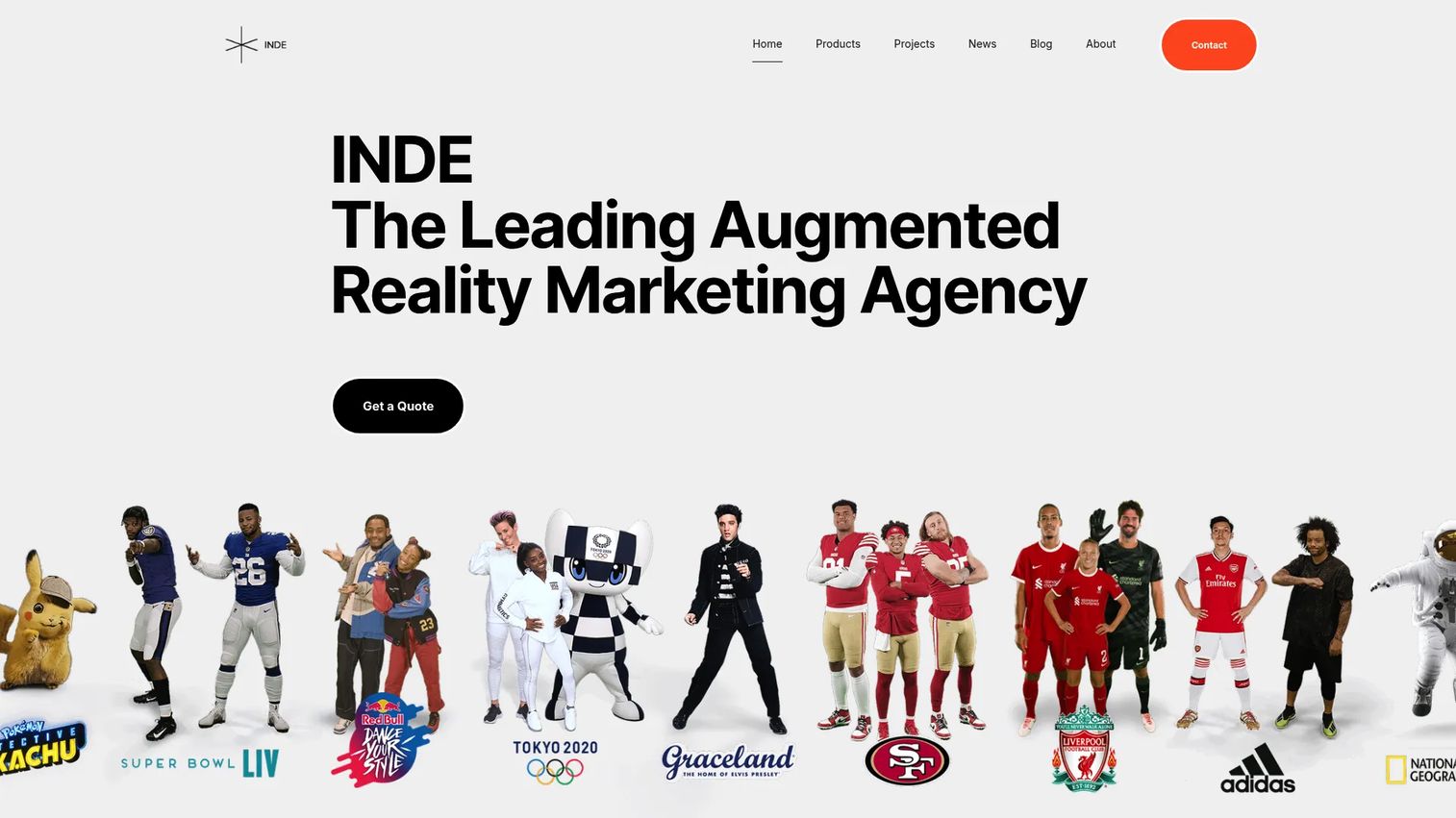INDE broadcast augmented reality development platform