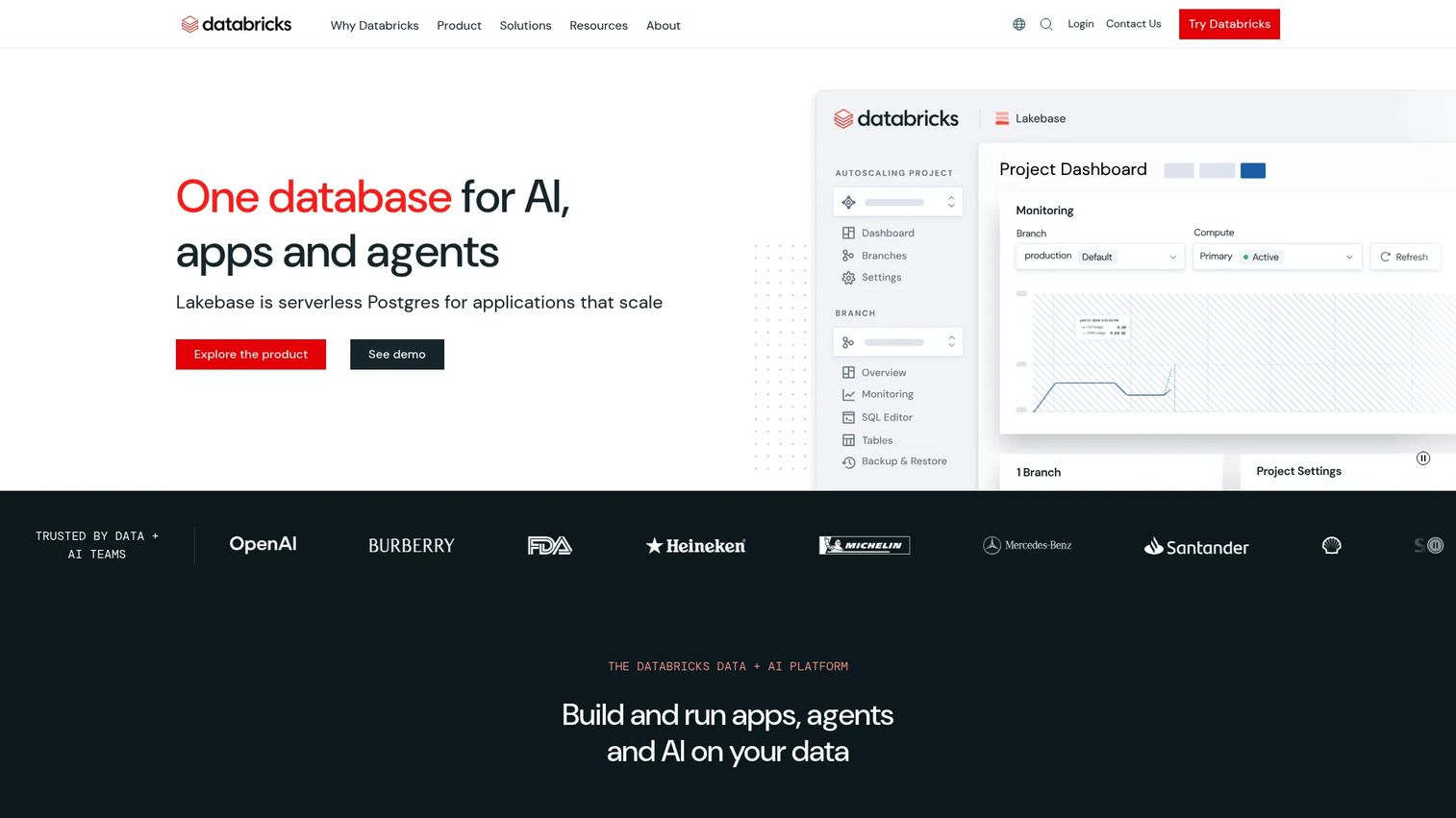 Databricks lakehouse analytics workspace