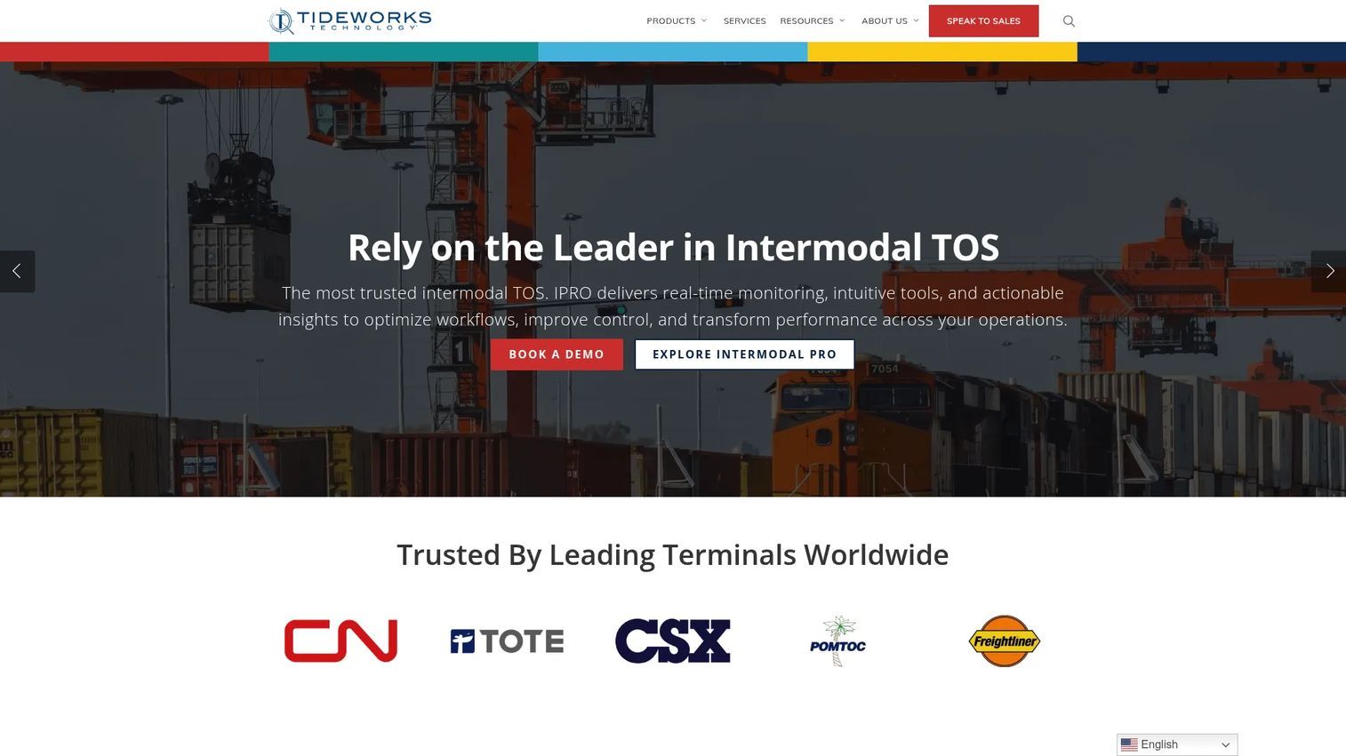 Tideworks Mainsail 10 cloud terminal operating system interface