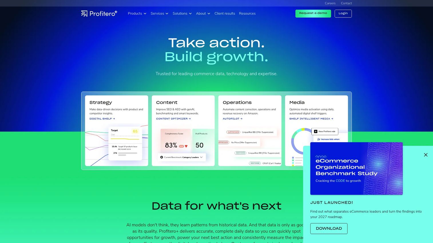 Profitero digital shelf analytics dashboard for marketplace visibility and competitor monitoring