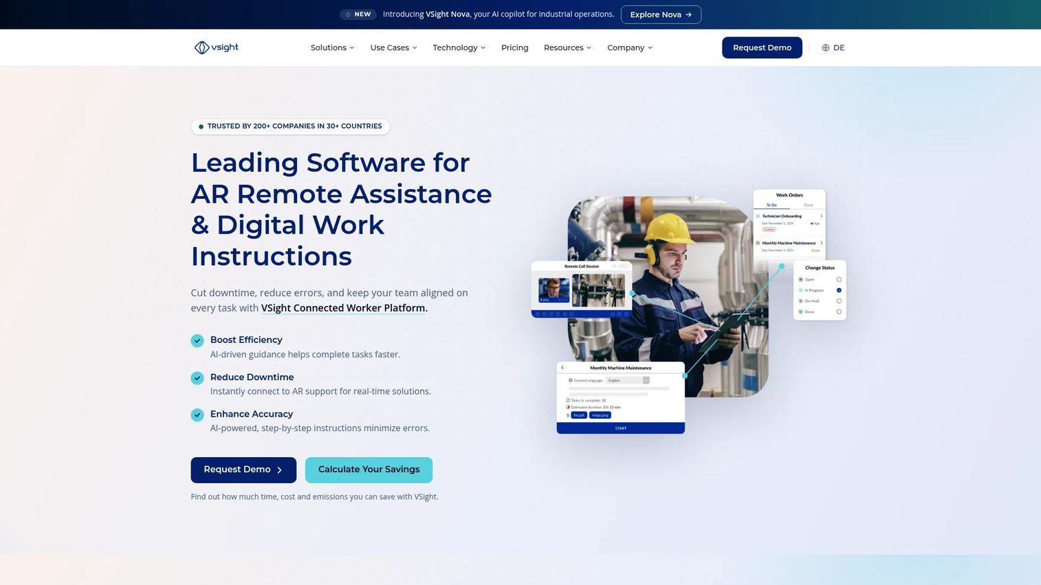 VSight AR collaboration platform for remote maintenance and inspections
