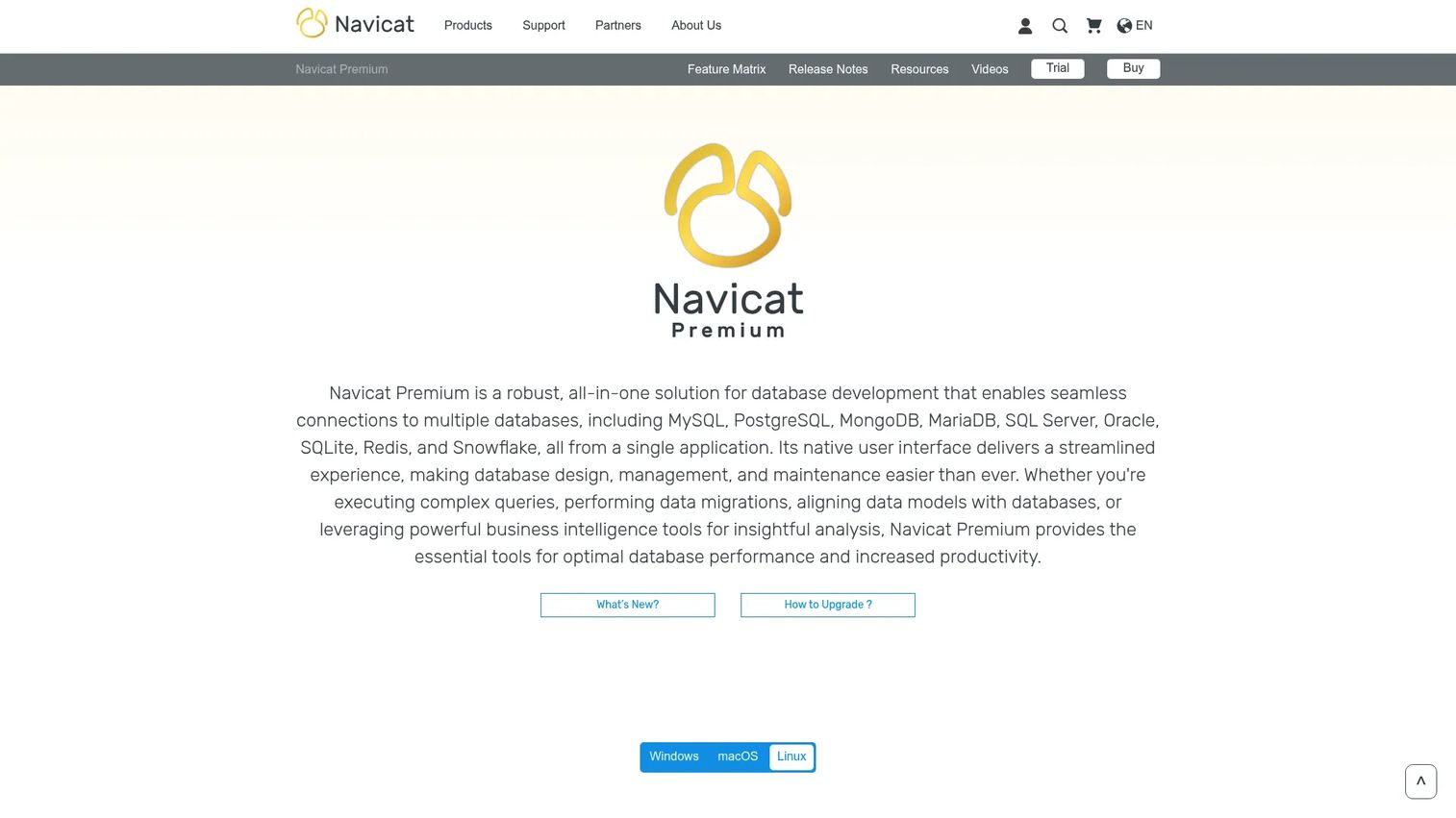 Navicat Premium connection manager for multiple desktop databases