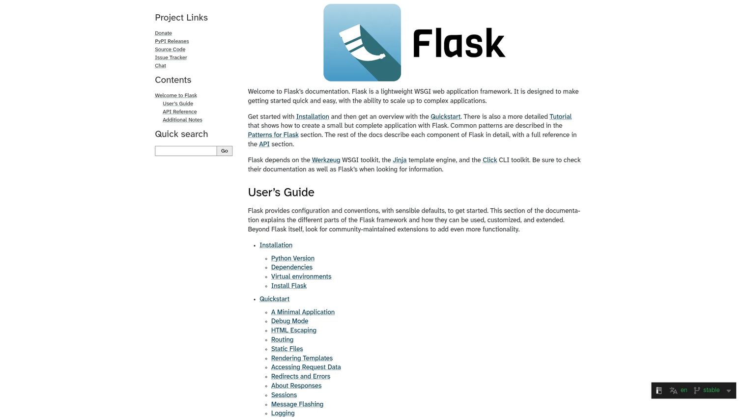 Flask route example for a Python web application.