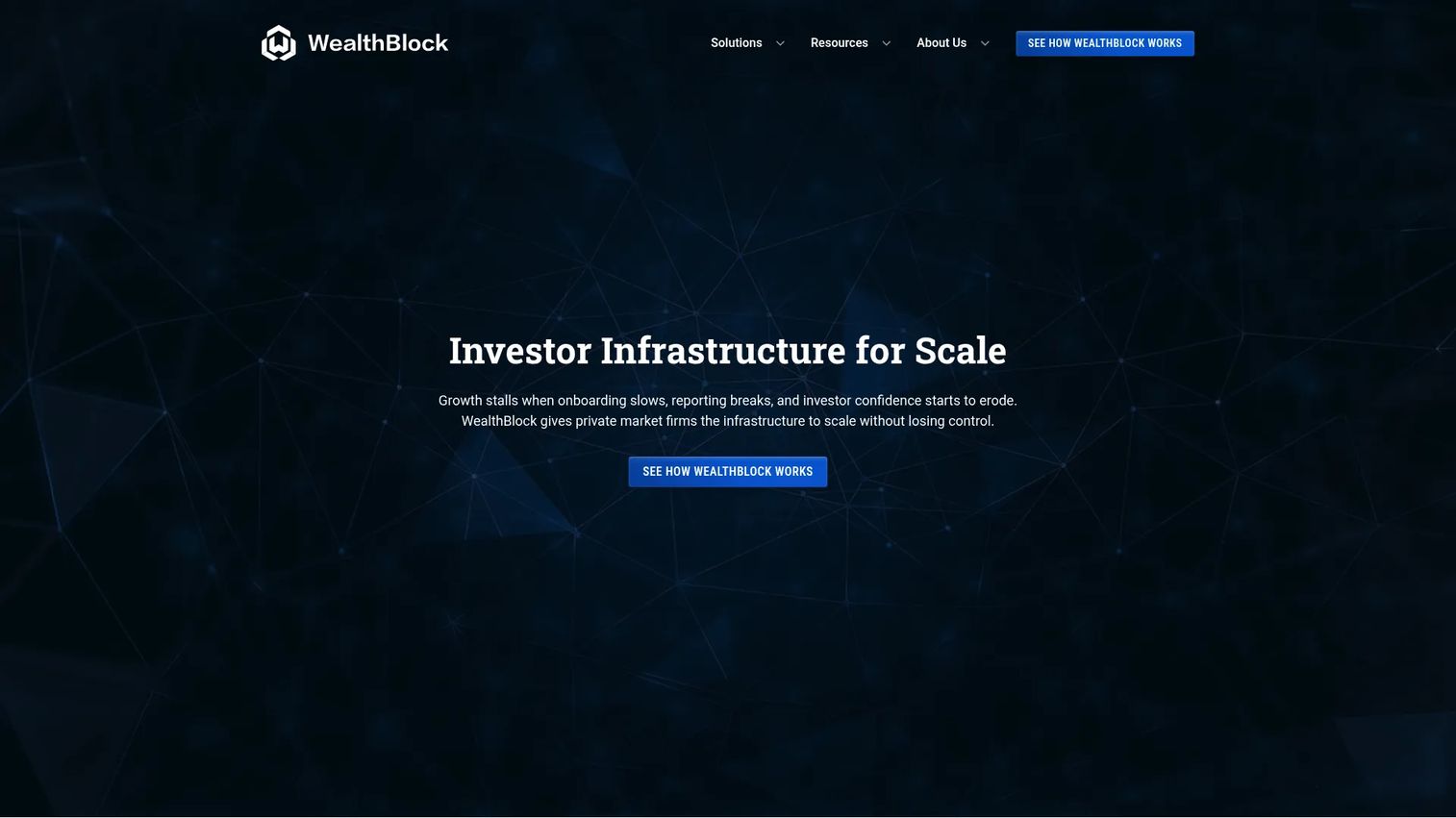 WealthBlock homepage screenshot