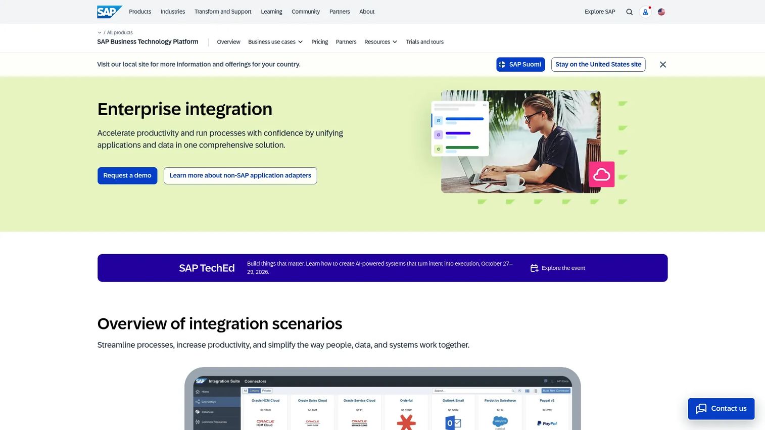 SAP Process Integration message mapping between enterprise systems
