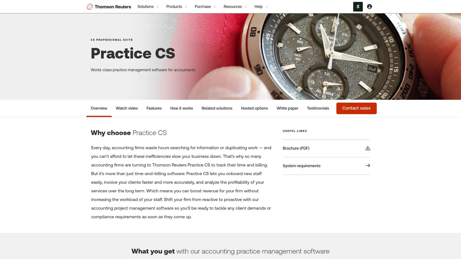 Practice CS accounting firm dashboard for time, billing, projects, and staff management.