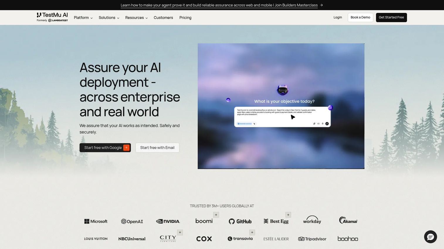 LambdaTest cloud testing platform dashboard