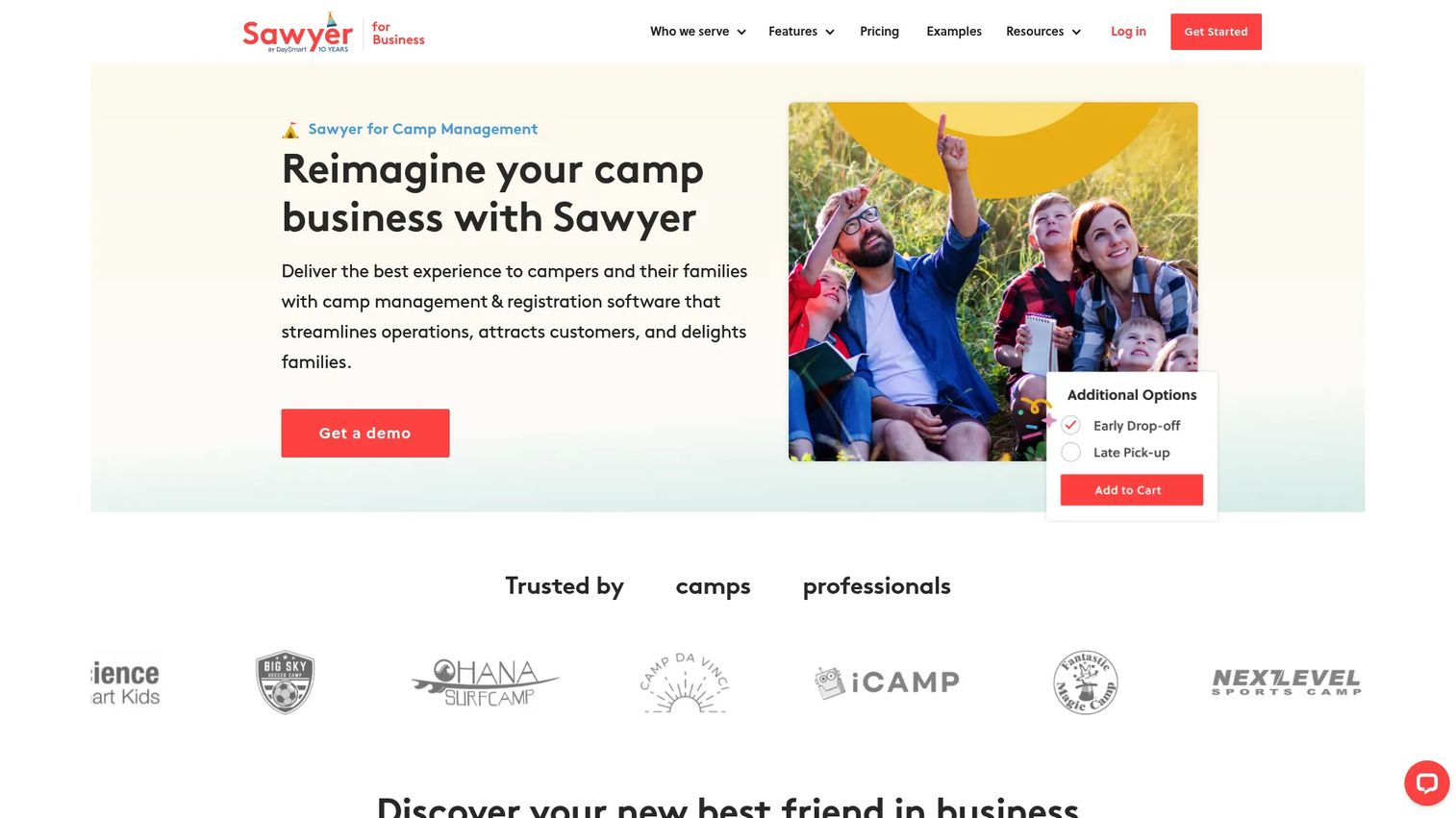 Sawyer enrollment software for camps, classes, and youth programs