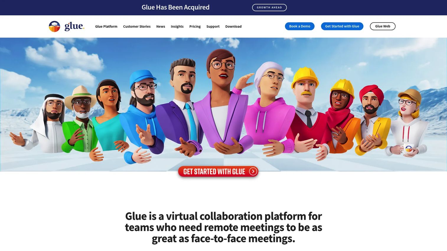 Glue VR collaboration space for remote teams