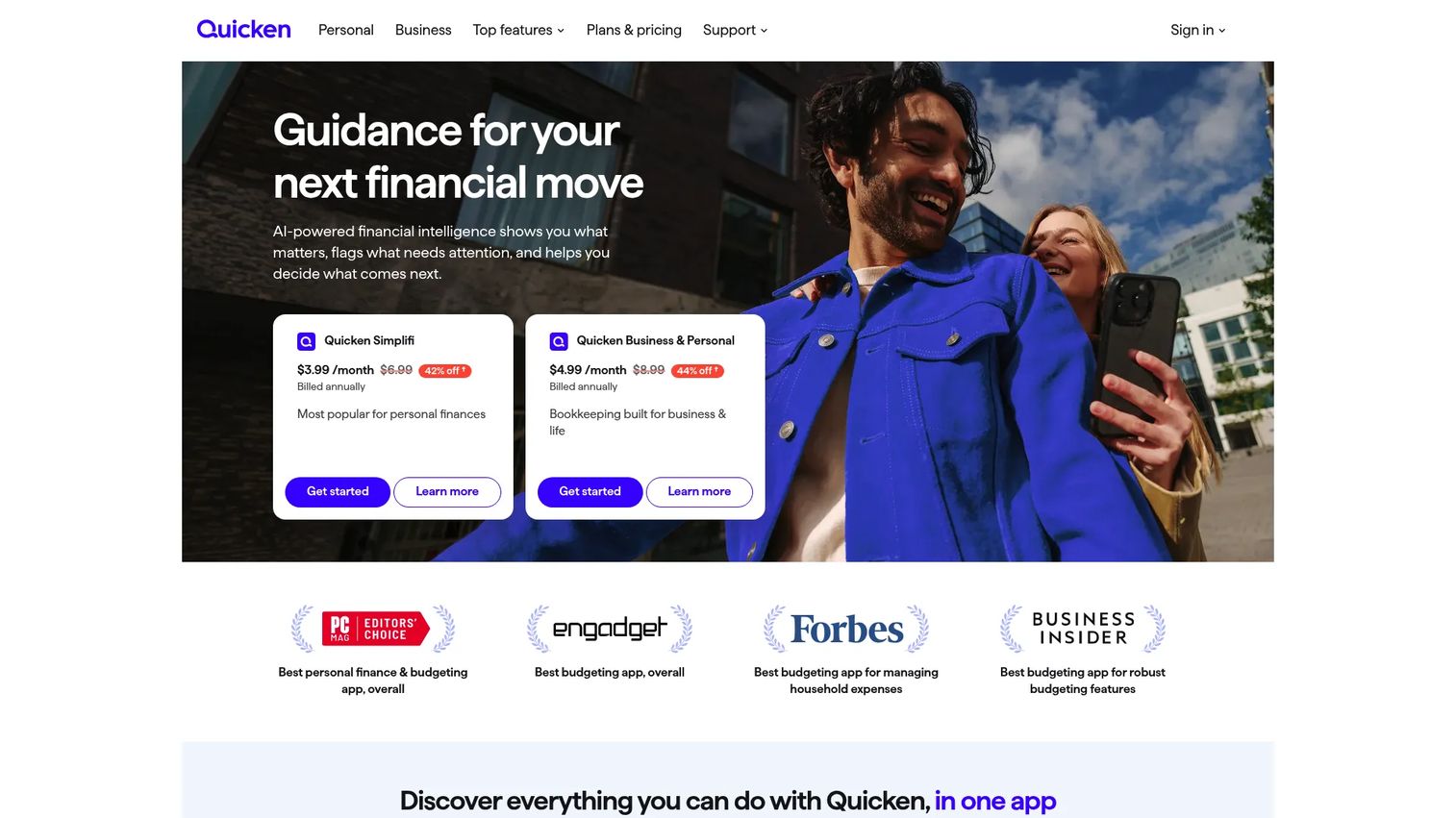 Quicken software for simple farm bookkeeping and personal finance tracking.