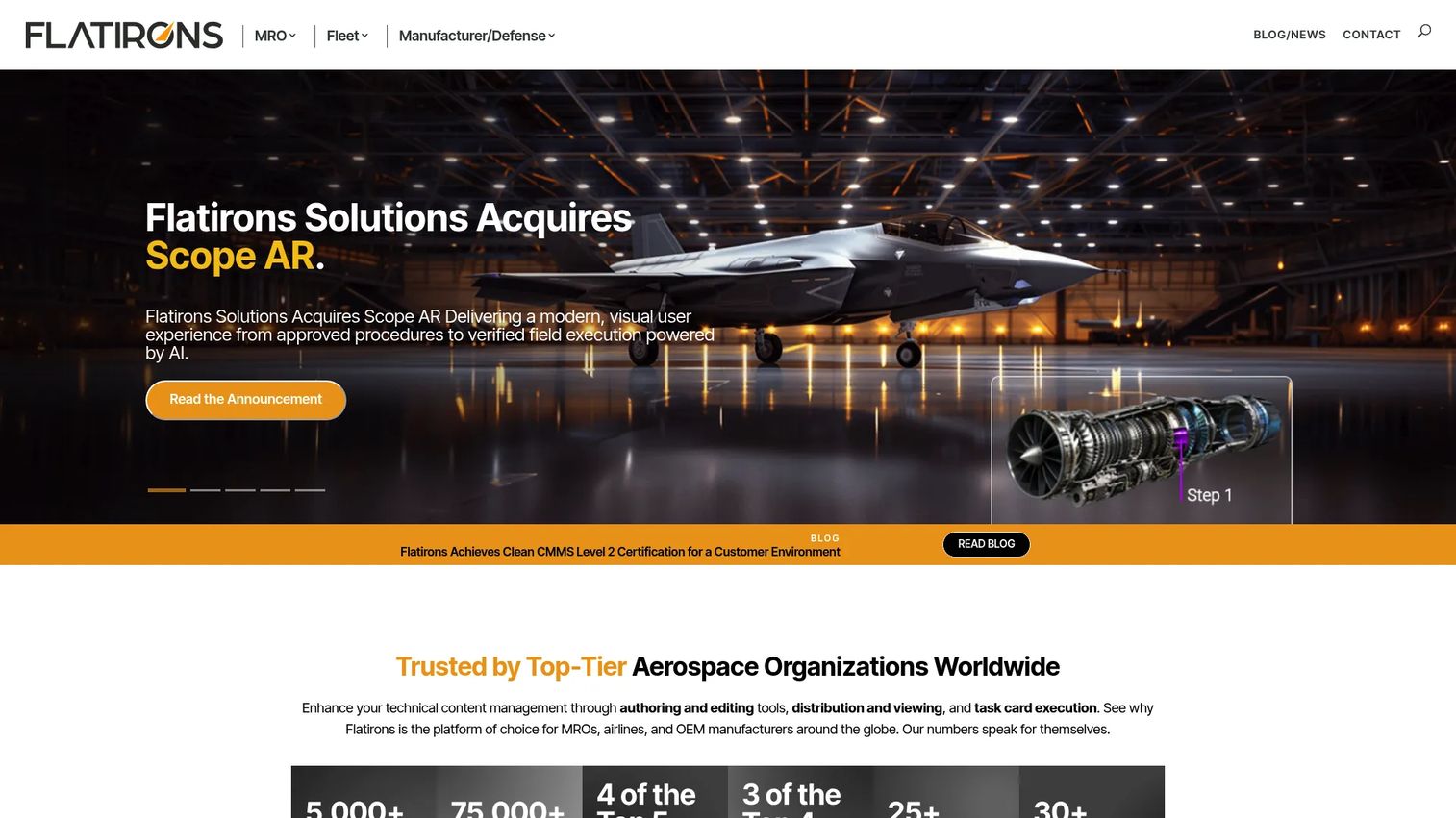 Flatirons Solutions technical publications management for aerospace documentation