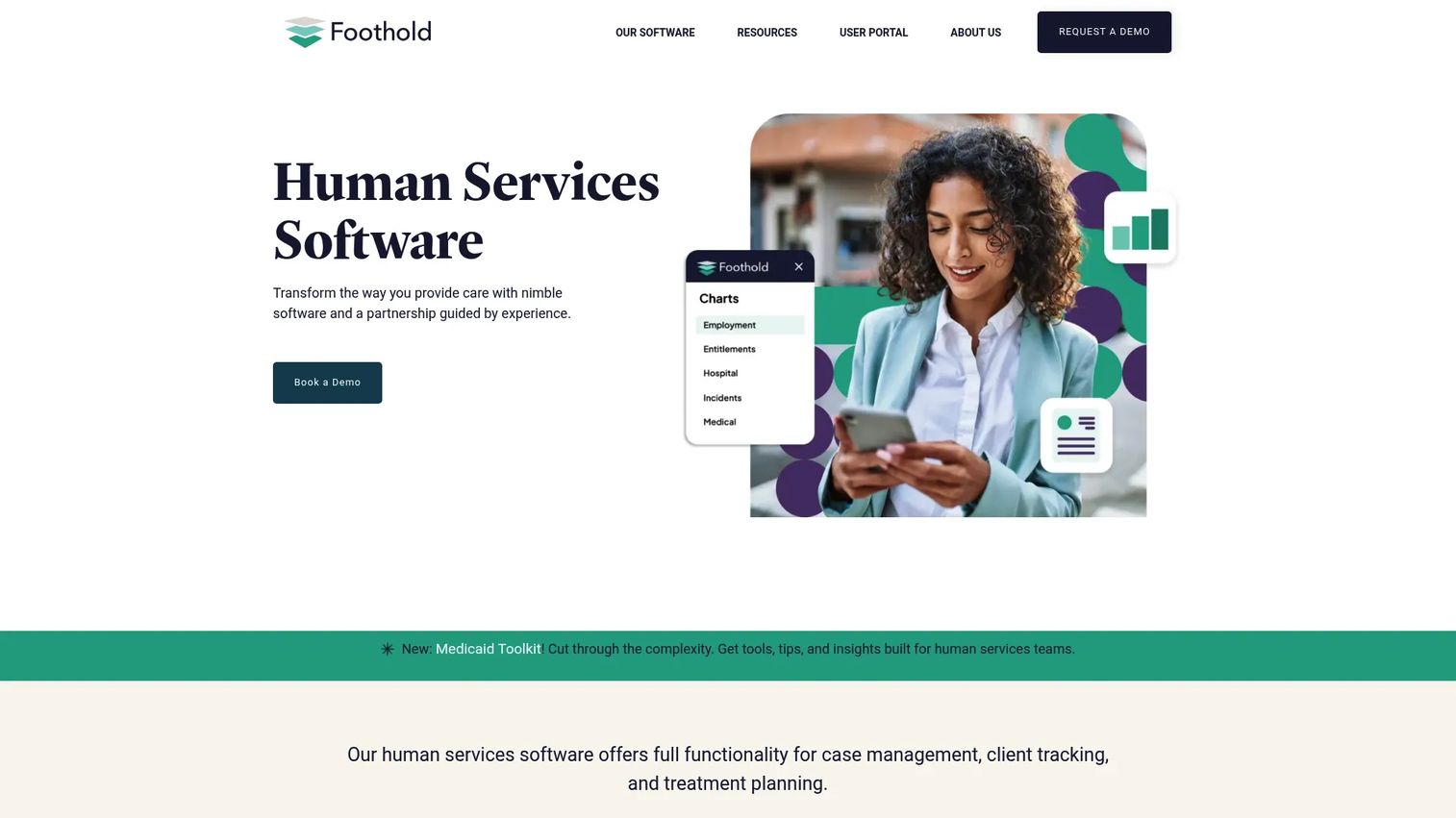 Foothold behavioral health case management software