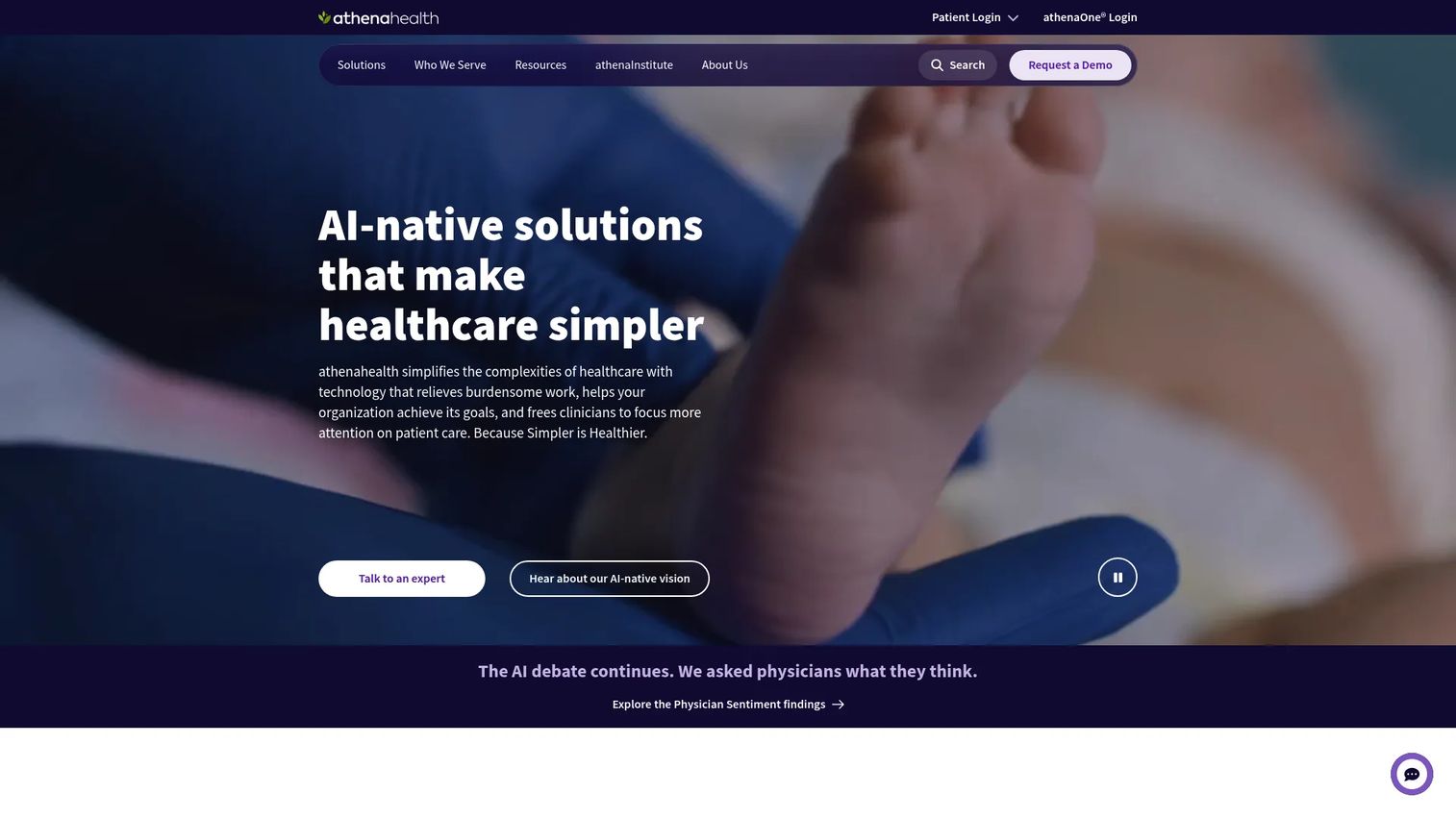athenaOne EHR and practice management dashboard