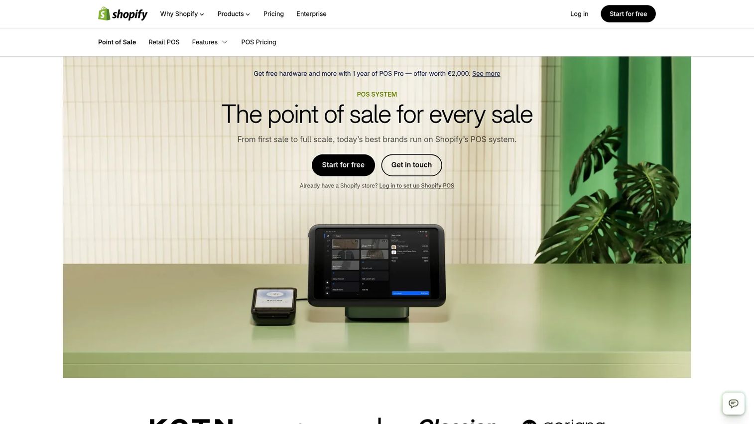 Shopify POS connecting retail checkout with online inventory
