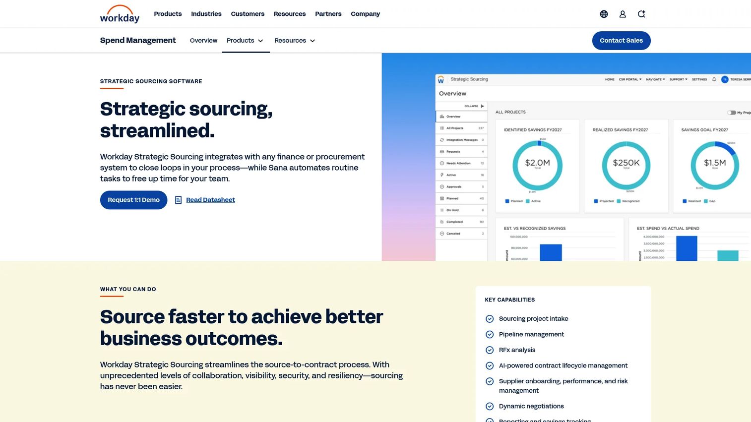 Workday Strategic Sourcing interface for supplier bids and sourcing events