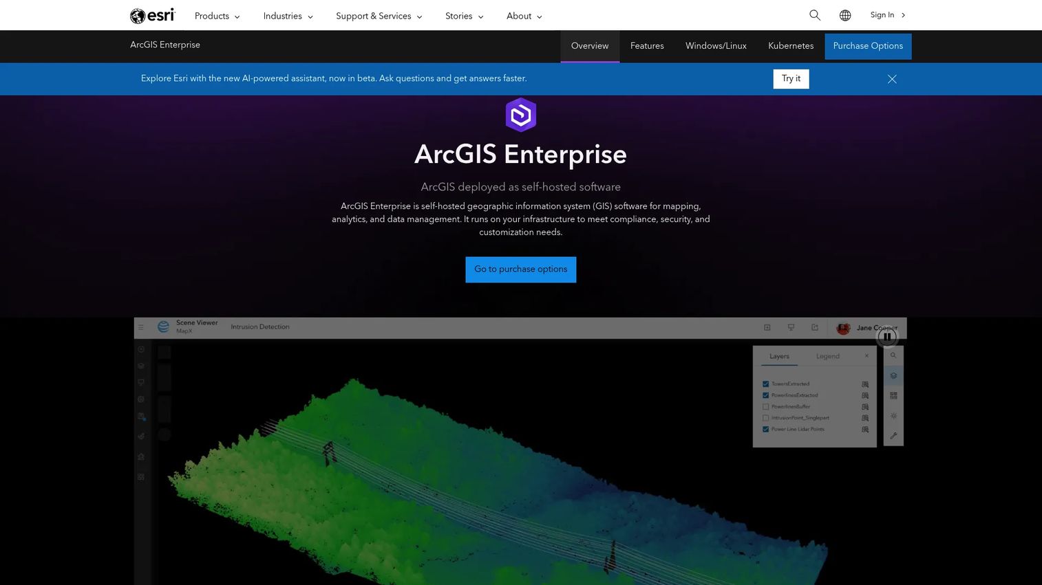 ArcGIS Enterprise portal for private GIS deployment