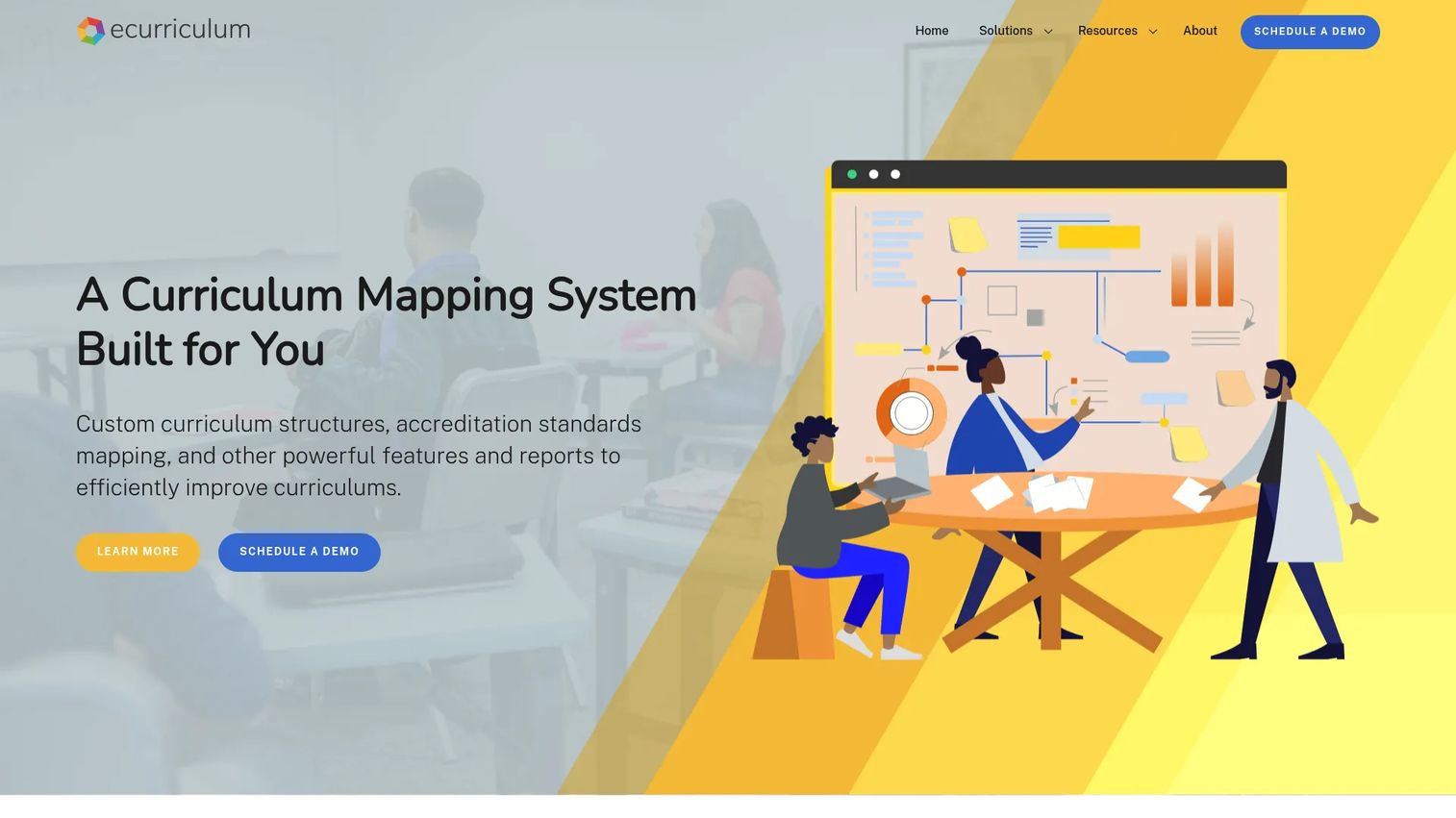 eCurriculum platform for curriculum mapping and academic committee workflows